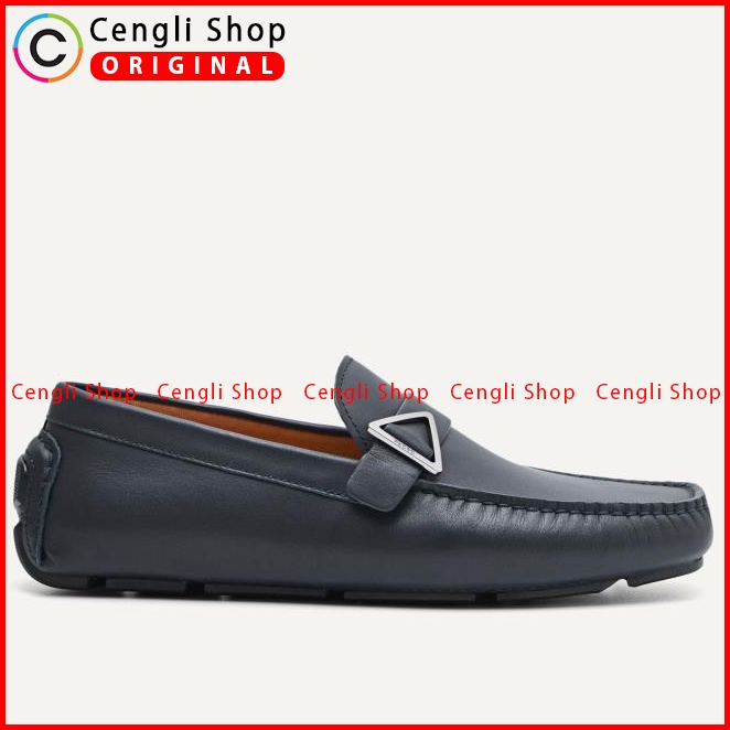 SEPATU PANSUS KULIT PEDRO PRIA ORIGINAL LOAFER BRANDED BIRU NAVY PM165