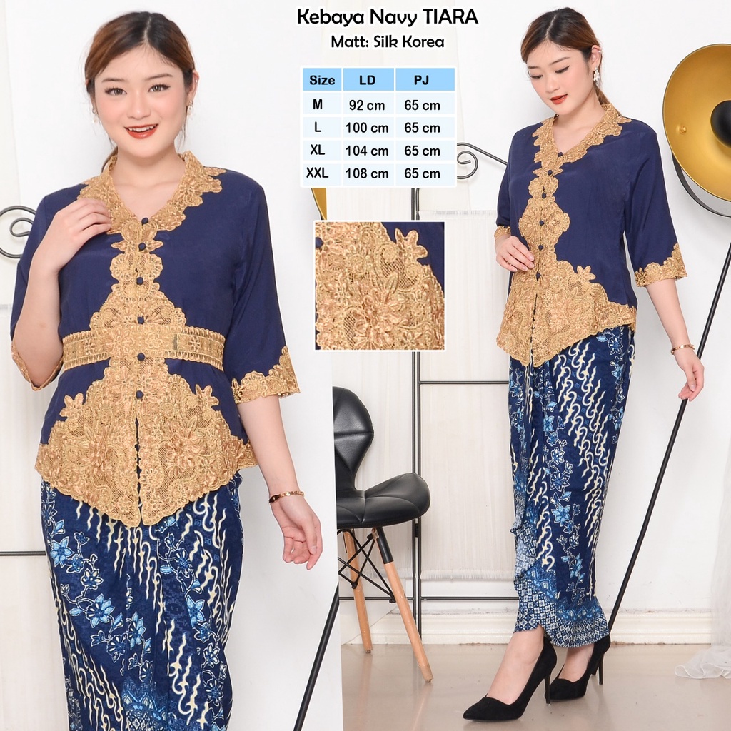 Atasan Kebaya Asmiranda Bahan Katu  Korea Bestseller