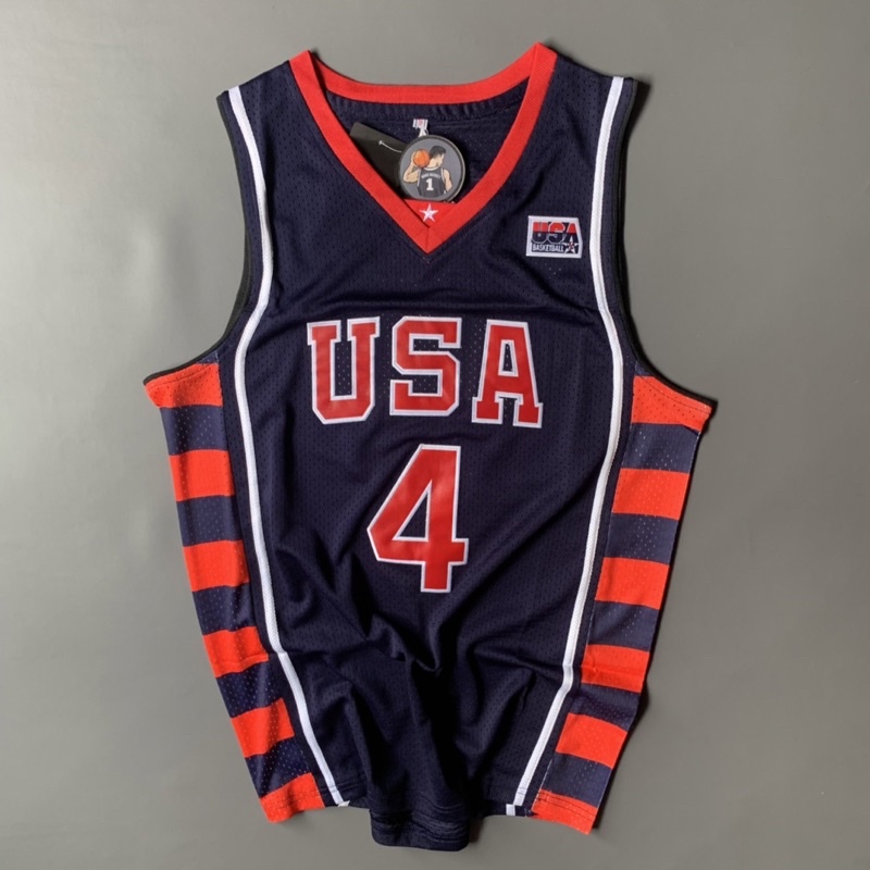 Jersey Basket 2004 USA Basketball #4 IVERSON | Baju Basket