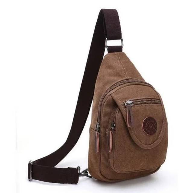 Tas slingbag kanvas legum original tas selempang dada