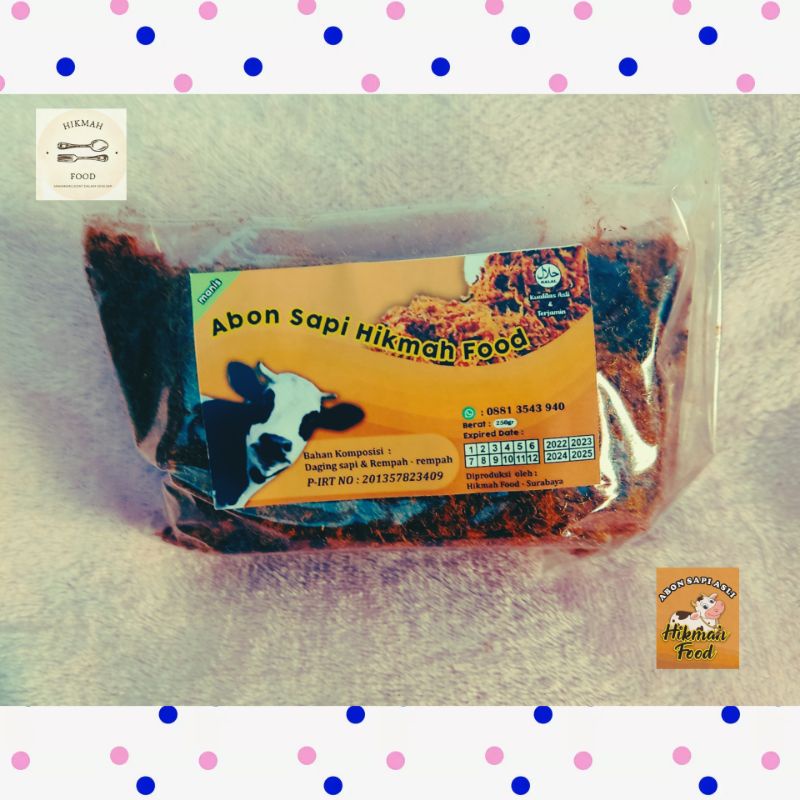 

Abon Sapi Hikmah Food MANIS 250gr