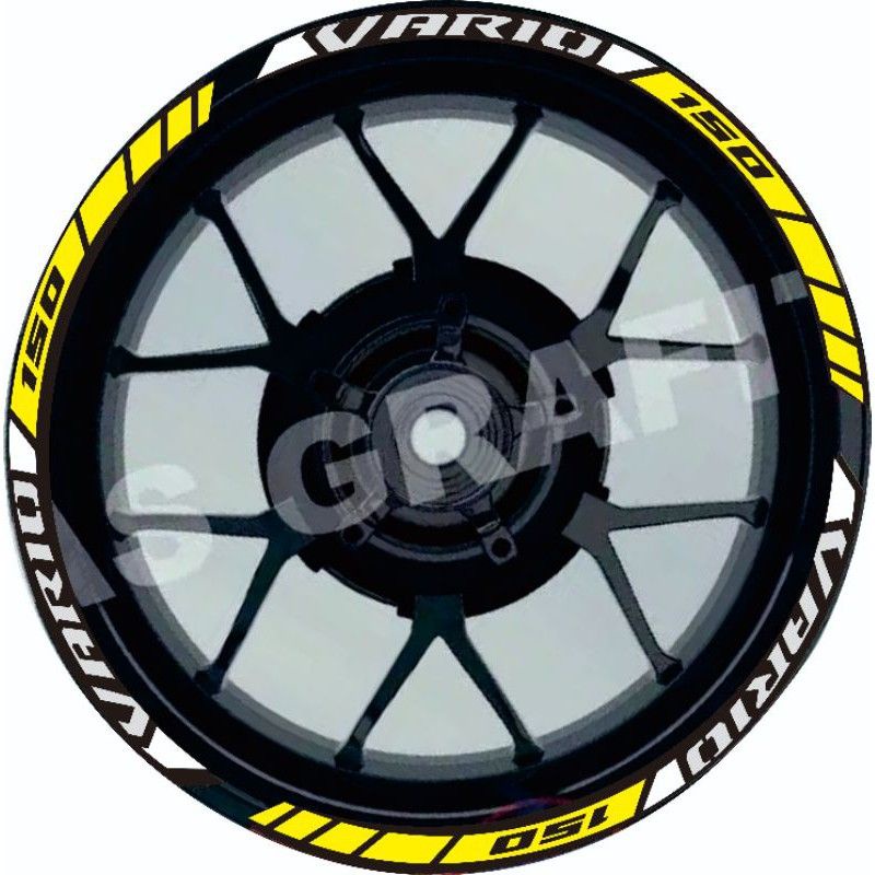 cutting stiker list velg honda vario 110,vario125,vario150 terlaris full merah berkualitas