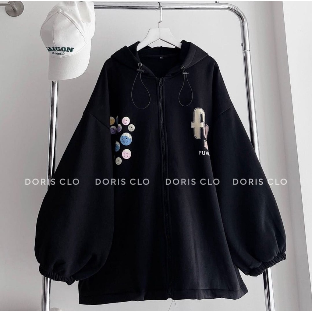 jaket wanita - BUBBLE HOODIE SWEATER OVERSIZE WANITA - jaket hoodie oversize