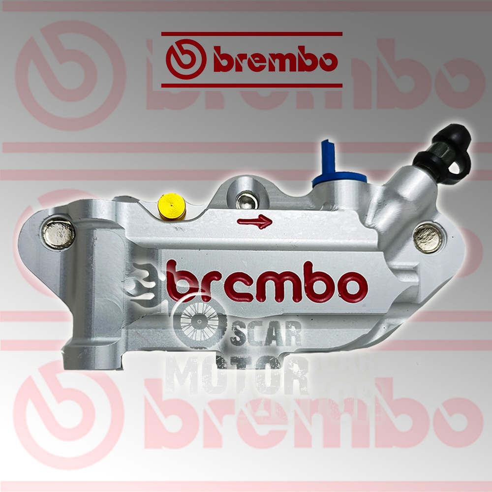 KALIPER BREMBP4 4P PALABABI KIRI KANAN FULL CNC OEM UNIVERSAL BRO ASLI motor