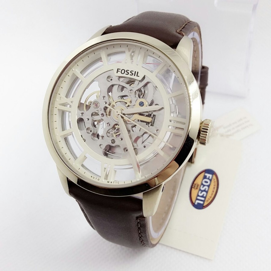 Fossil Jam Tangan Pria Automatic ME 3043 Original Tali Kulit