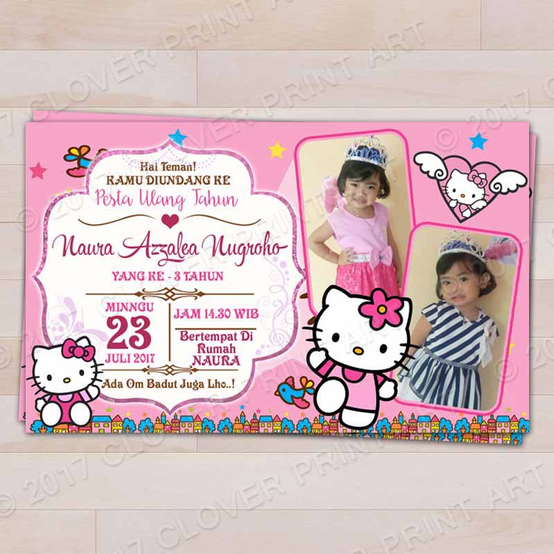 Contoh Undangan  Ulang  Tahun  Hello  Kitty  Kata Kata Mutiara