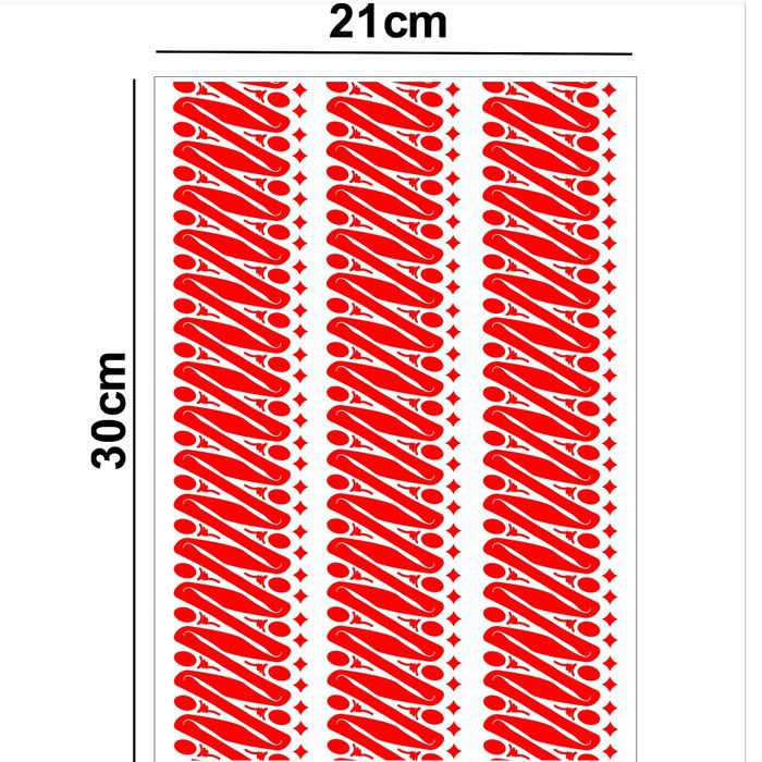 mal airbrush /stencil motif batik