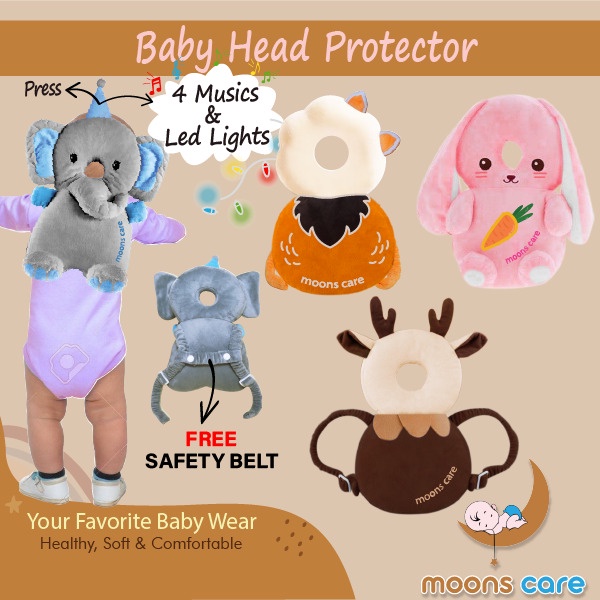 Head Protector baby pad boneka, ransel Bantal Pelindung Kepala Bayi Karakter Bantak kepala anti bentur alat belajar jalan