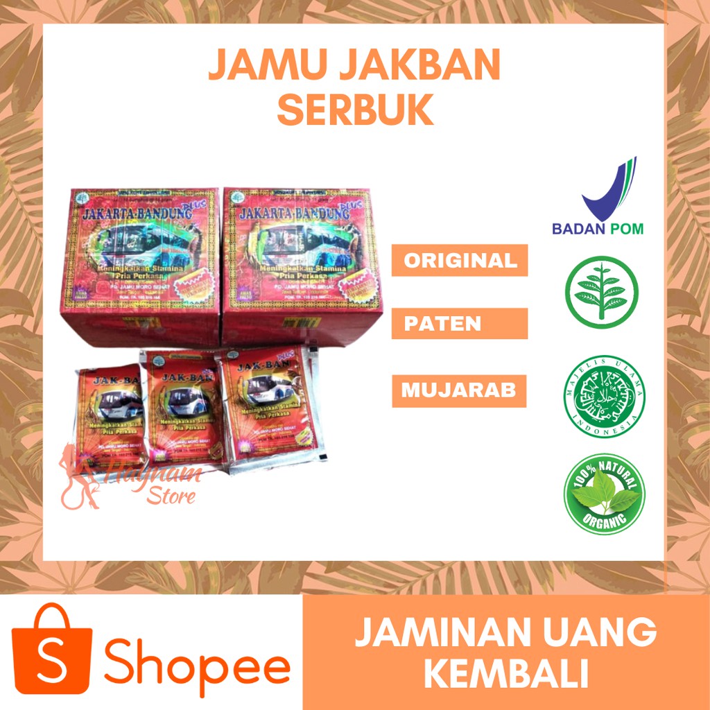 [BISA COD] Jakban-SerbukOriginaL-Jamu Kuat Stamina Pria Tahan Lama Jakarta-Bandung - JAMU JAKBAN ORI