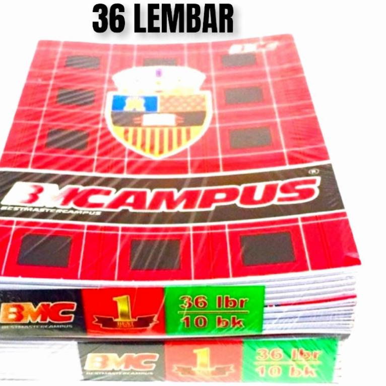 

『Terbaik』 Buku Tulis BM CAMPUS Boxy 36 Lembar ( 10 Buku ) !!