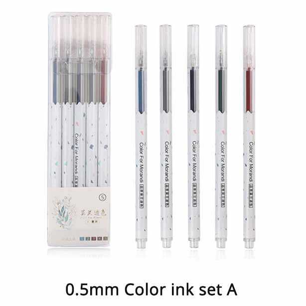 

JIANWU Gel Pen Pena Pulpen Bolpoin 0.5mm 5 PCS - Z-1902