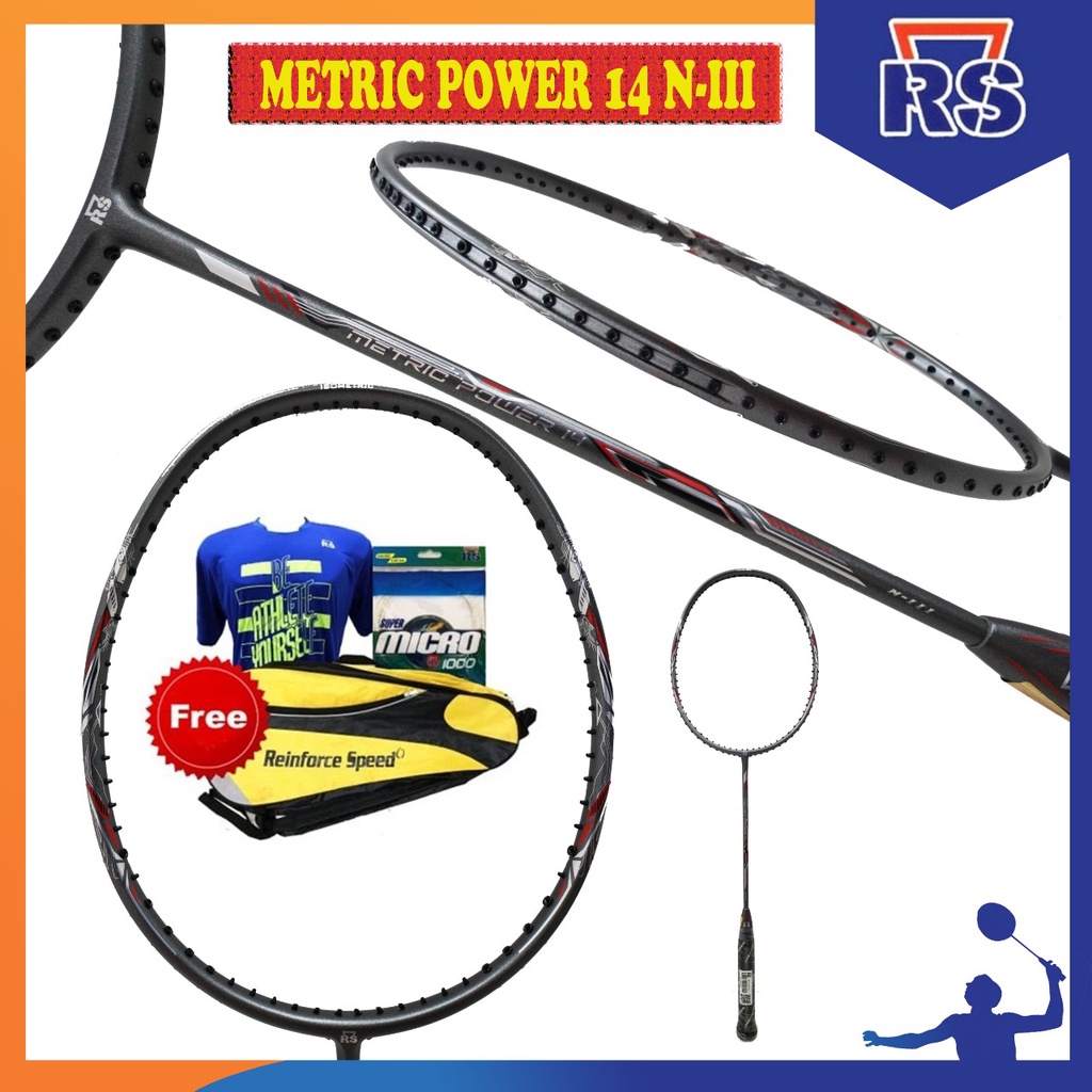 RAKET BADMINTON RS Metric Power 14 NG III ORIGINAL
