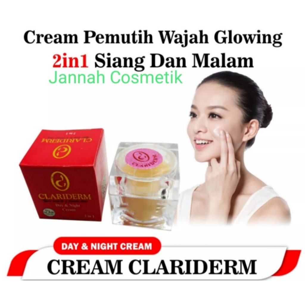 PAKET 4n1 CLARIDERM SUPER | Toner  + CREAM Clariderm SUPER + Sabun + SERUM 100%