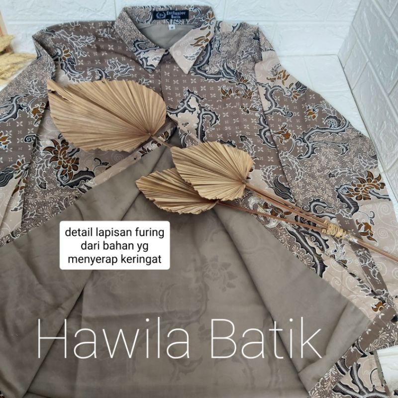 Batik Couple Ayah Anak Katun Premium Lapis Furing