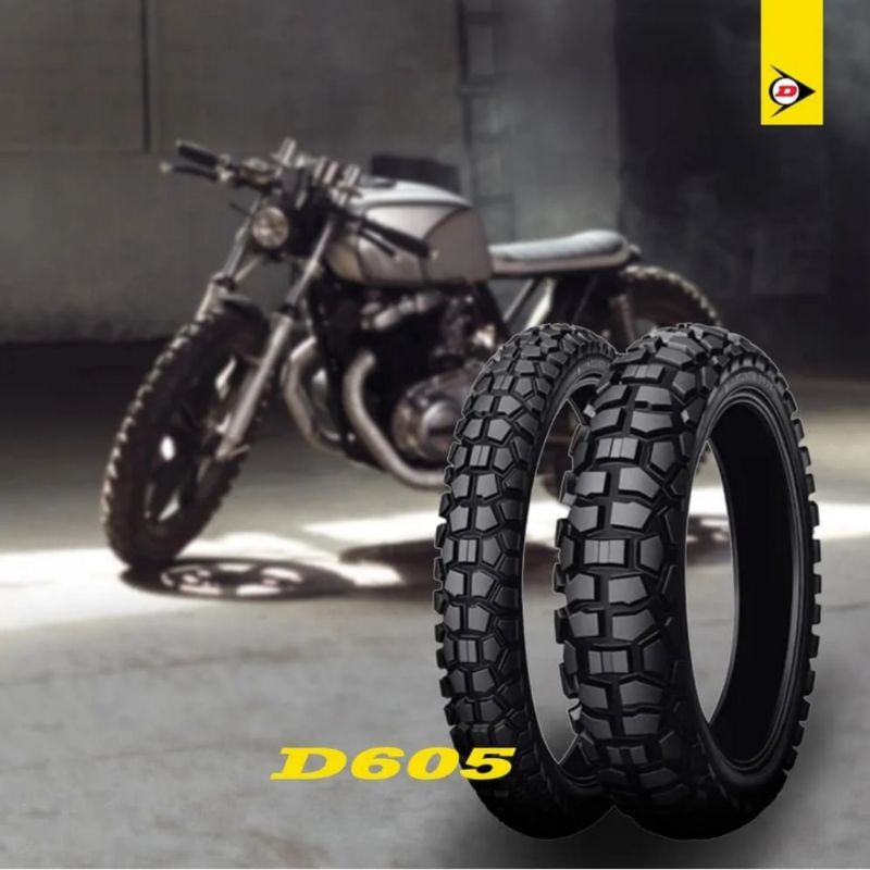 Ban DUNLOP D605 4.60 Ring 18 Rear Ban Dual Purpose Motor Adventure Touring Terabas dll