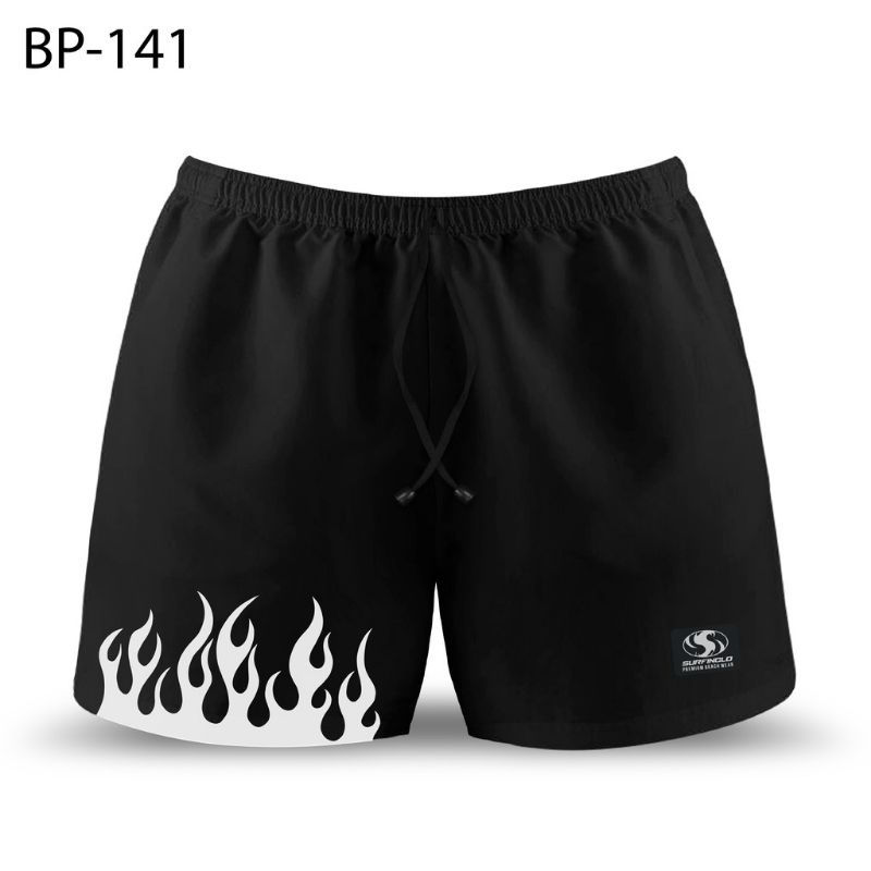 (COD)Best seller!!!! Boxer Black White Fire//CELANA PENDEK//⭐⭐⭐⭐⭐5