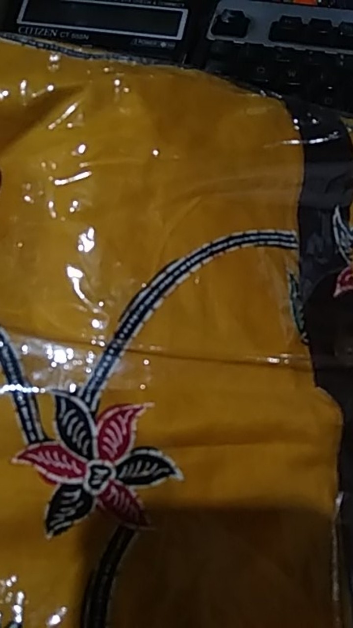 Qnunbatik Batik Family/keluarga Dress Naura Madura Kuning