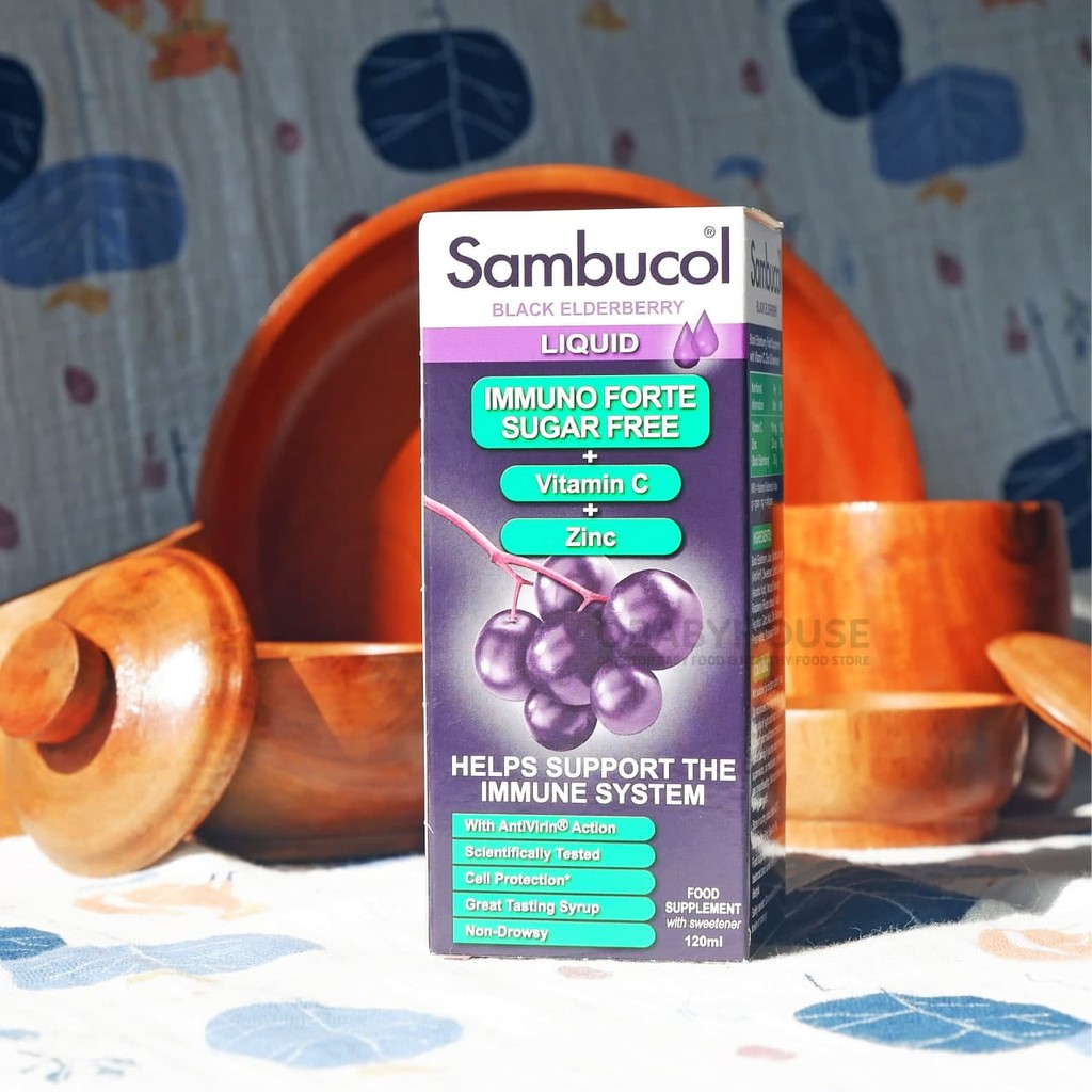 Sambucol Immuno Forte Sugar Free + Vit C + Zinc 120 ml