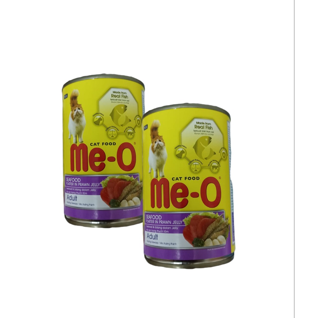 MAKANAN KUCING BASAH MEO KALENG 400GR - Meo Tuna Seafood Sardine