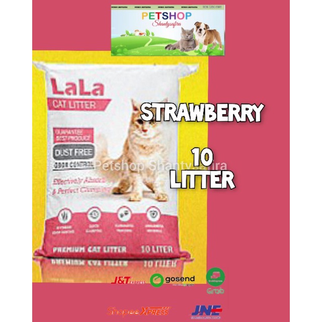 PASIR KUCING GUMPAL WANGI PASIR LALA 10 LITTER /5.5 LITTER PREMIUM CAT LITTER