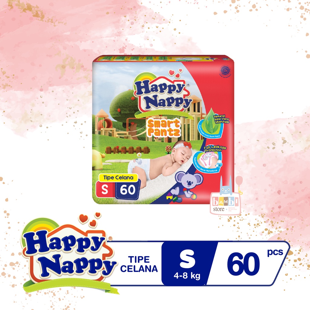 Happy Nappy Smart Pants S60 - Happy Nappy Popok Celana S 60