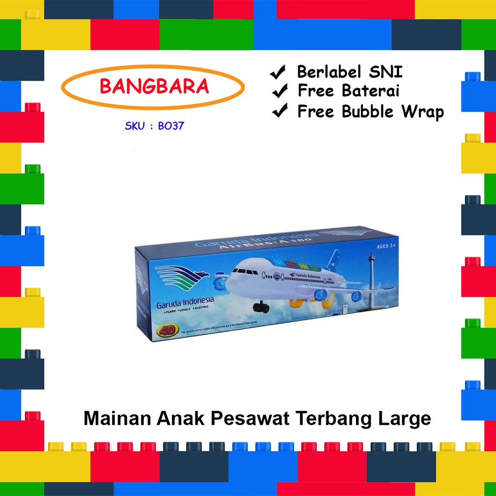 Mainan Anak Pesawat Terbang Besar Light & Sound