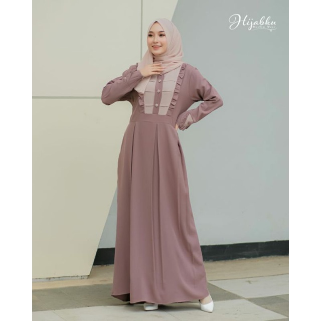 GAMIS DRESS ALESHA  TERBARU //ORI BREND HIJABKU//-8