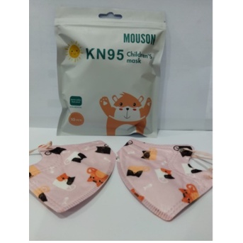 Masker Anak Kn95 Mouson Isi 10 Pcs Murah