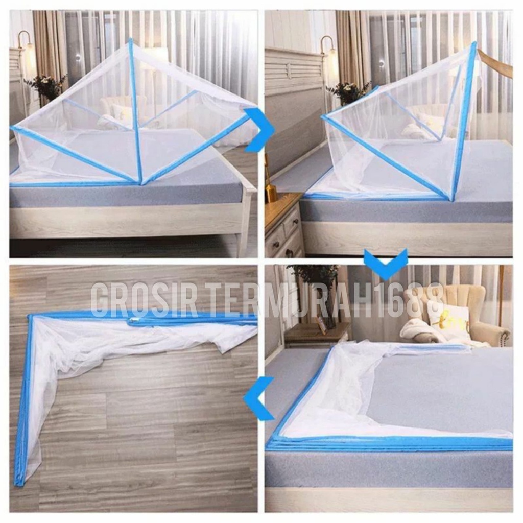 Kelambu Kotak lipat /Kelambu tidur anti nyamuk Mosquito Net Kelambu Lipat