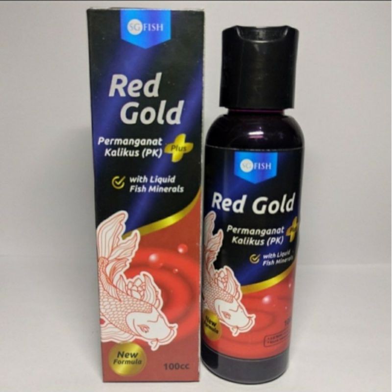 Red Gold permanganat kalikus pk plus SG fish obat ikan hias