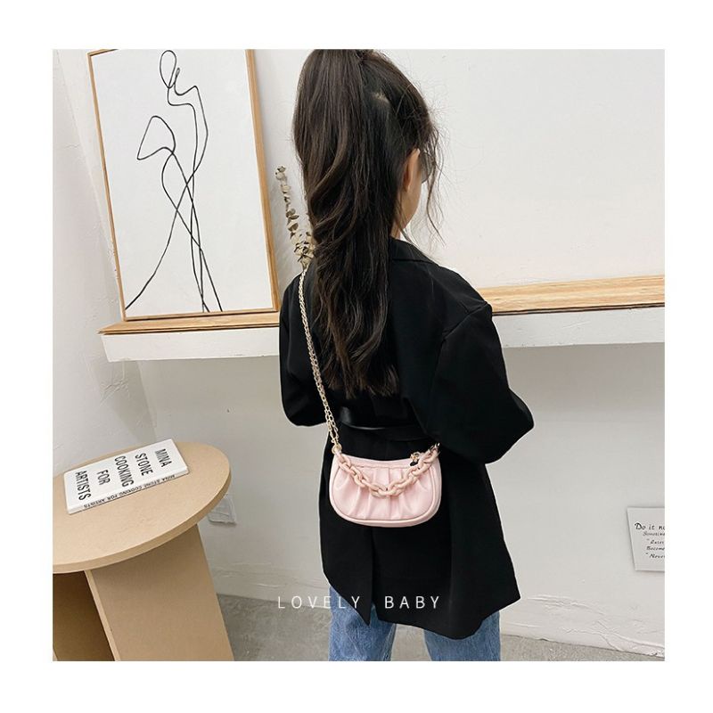 Tas Anak Slempang Perempuan / Tas Selempang Sling Bag Anak Tali Rantai