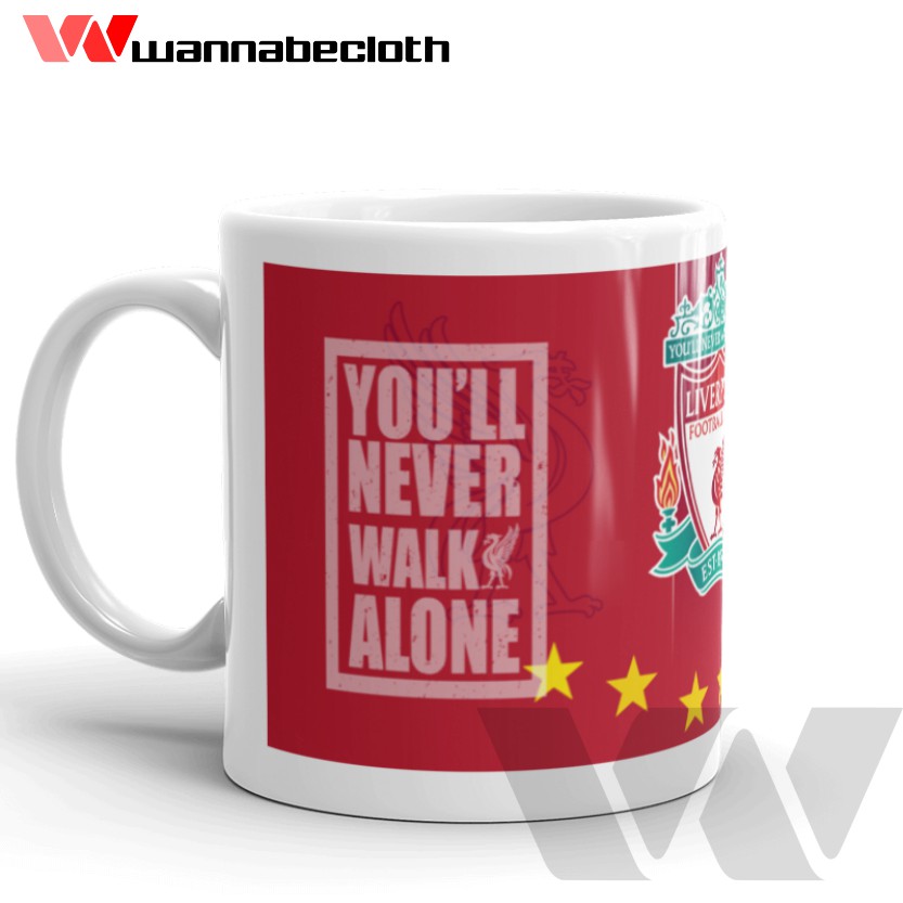 Mug Liverpool Gelas Liverpool Mug Bola Gelas Bola Mug Custom Mug Unik Cetak Mug Liverpool YNWA