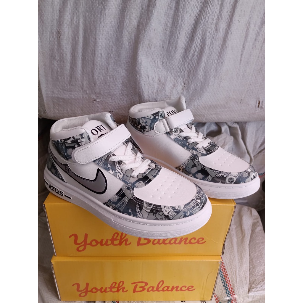 sepatu anak cewek sneakers youth balance import 2525 (26-37)... || COD || kualitas import nyaman di pakai dan awet, termurah