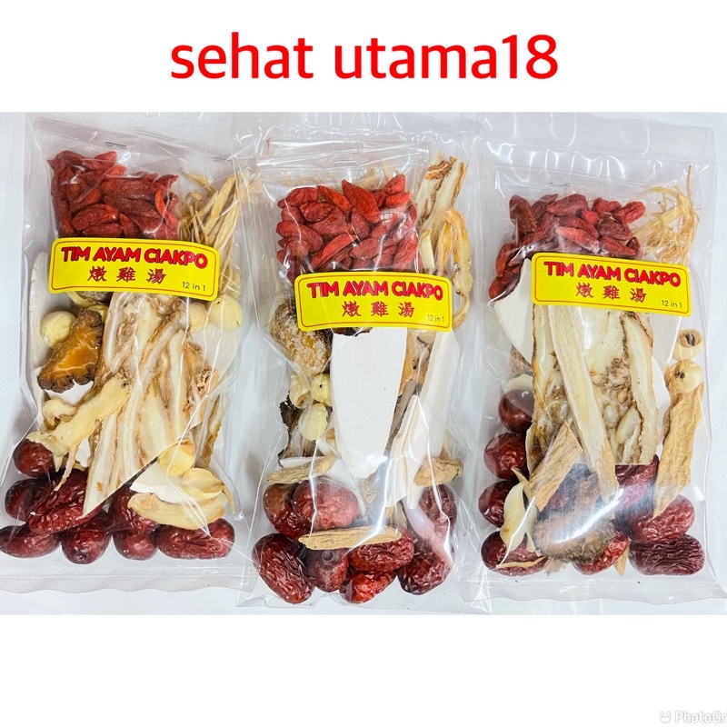 

Tim Ayam Obat 13 Bahan - Halal - Berat 130 Gram - Tidak Pahit / Komplit /Ciak Po/Ciakpo