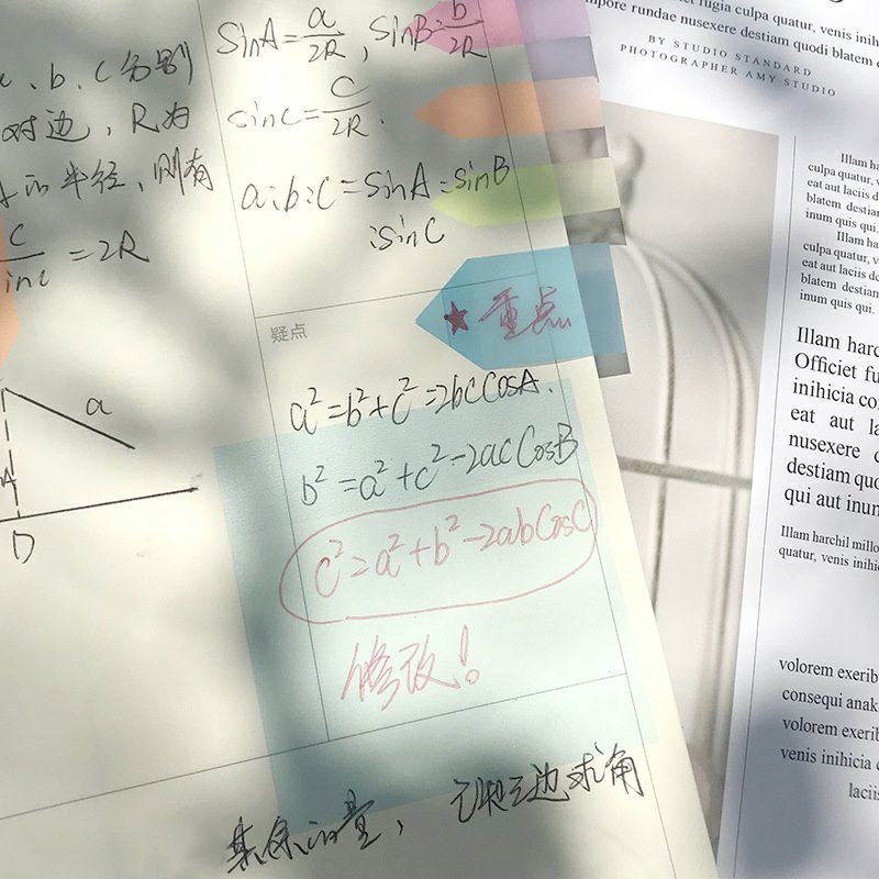 

GAEKOPEDIA || PET Transparent Sticky Note Pads Waterproof Memo / Transparan untuk Belajar