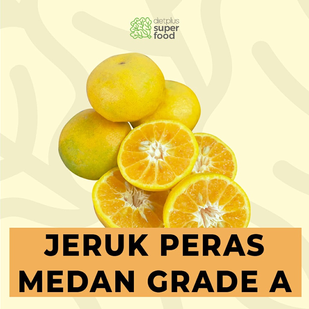 

Jeruk Peras Medan Grade A manis segar 1000 gr / 1 kg Dietplus Superfood