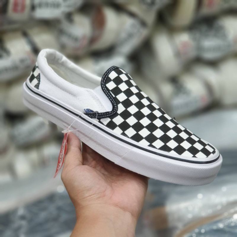 SEPATU VANS CHECKERBOARD SLIP ON KLASIK OG TERLARIS TERMURAH