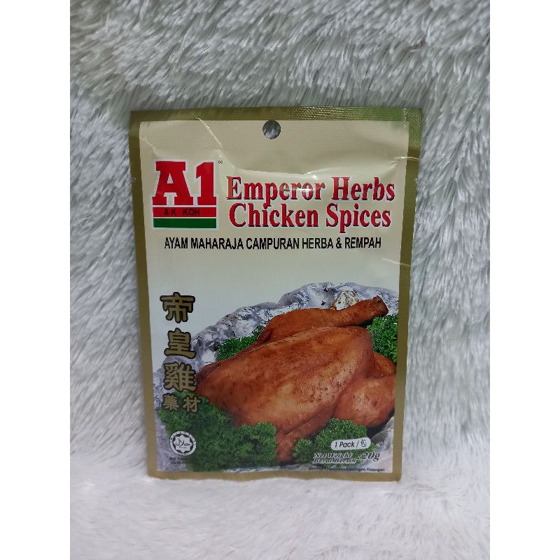 

A1 Emperor Herbs Chicken Spices/ Bumbu Ayam Rempah & Herba ( Halal )