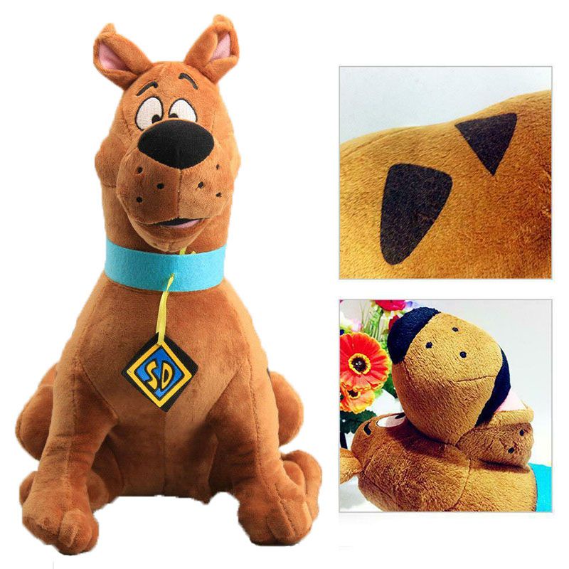 Lovely Brown Scooby-doo Plush Toy Stuffed Soft Kawaii Animal Cartoon Pillow Kids 35cm Stuffed Doll
