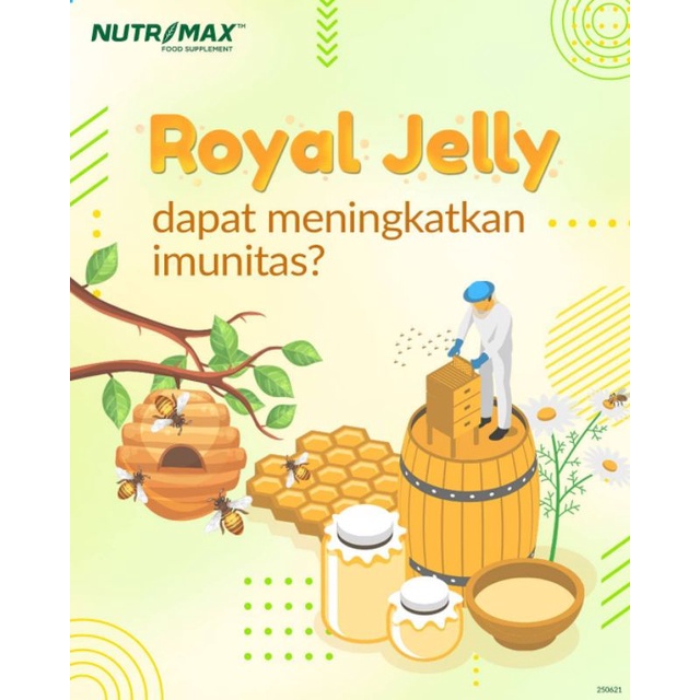 NUTRIMAX ROYAL JELLY JELY JELI VITAMIN DAYA TAHAN TUBUH ANTI STRESS AGING ENERGI STAMINA 30 KAPSUL