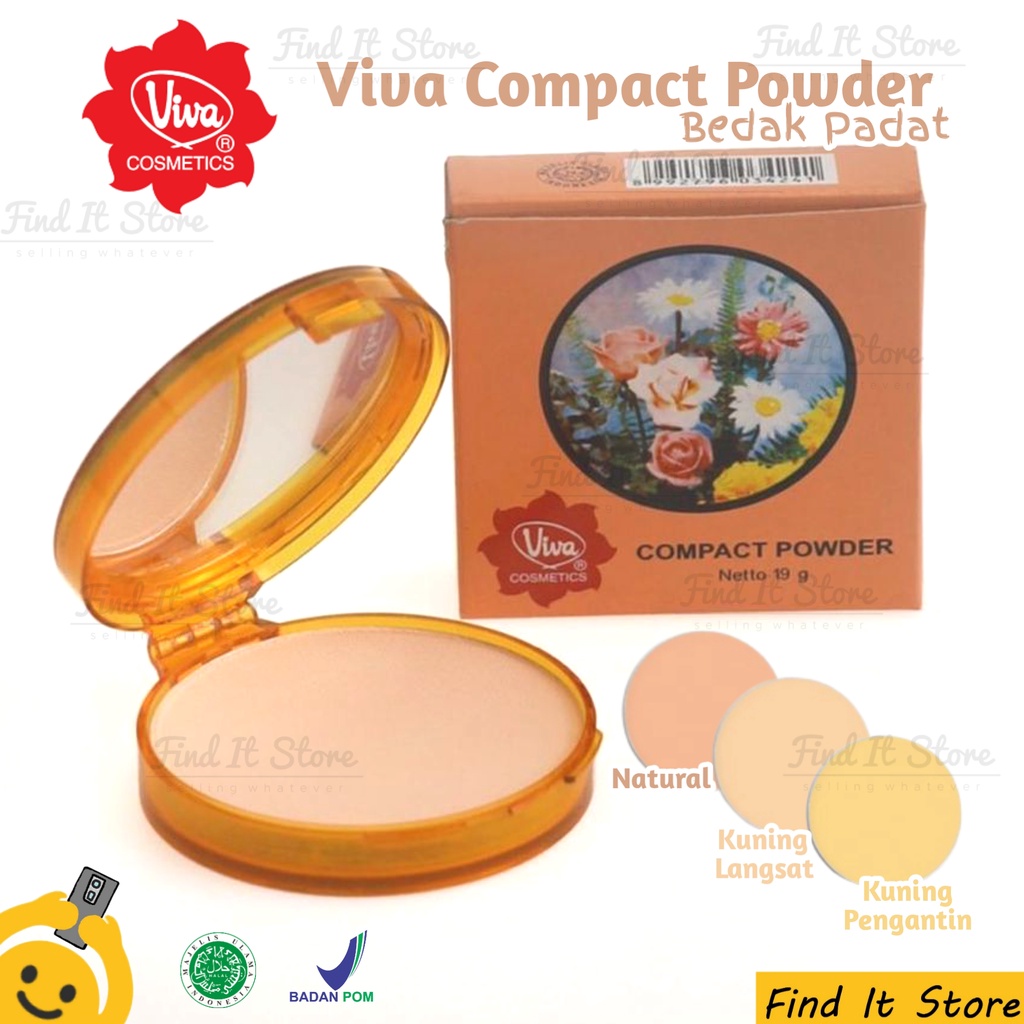 Viva Compact Powder Standart Classic | Bedak Padat 19gr | BPOM | Halal