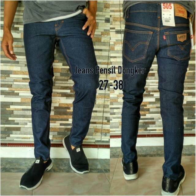 Levis pensil biru dongker | jeans pensil biru muda | celana jeans pria | celana jeans murah