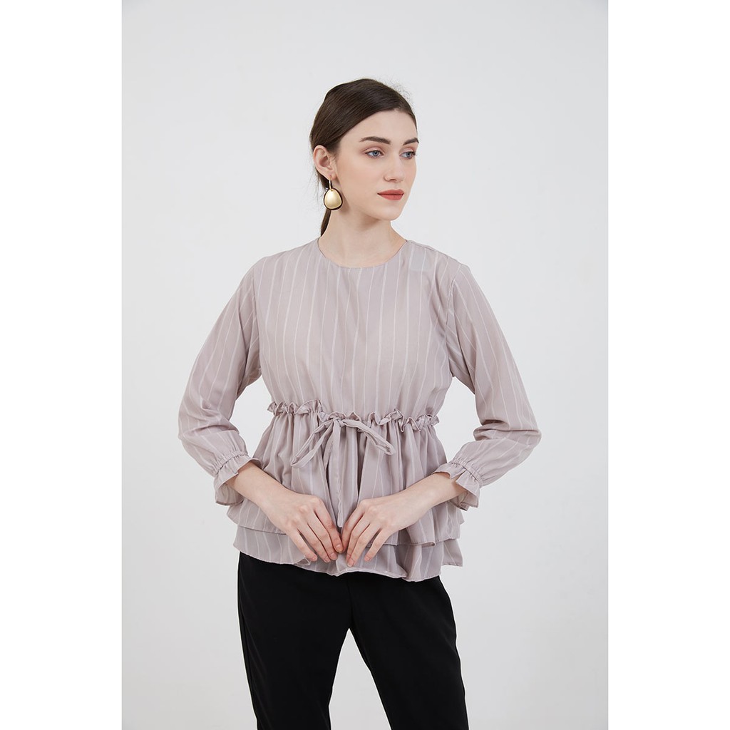 Berrybenka - Atasan Blouse Wanita Sophie Murava Layer Blouse-1