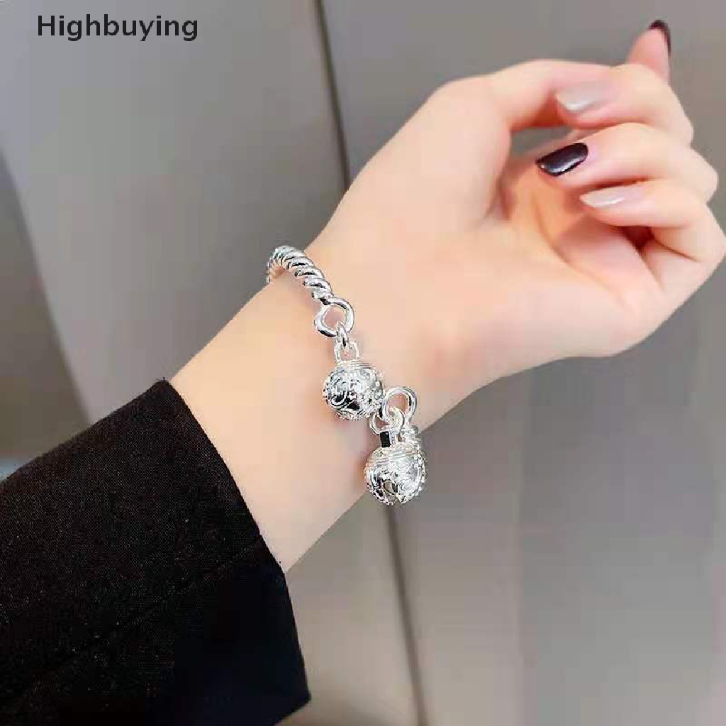 Hbid Gelang Tangan Lapis Silver Adjustable Untuk Wanita Glory