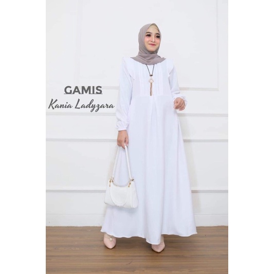 Gamis Putih  | Kania Dress  | Gamis Warna Lilac |Gamis Manasik Haji | Gamis Jumbo LD 120 | Fashion M