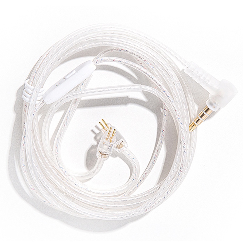 Jcally PJ2 Kabel Upgrade 5N Bebas Oksigen Tembaga Lapis Silver Dengan Microphone Untuk ESX ZS10 ZST ZSN EDX Pro