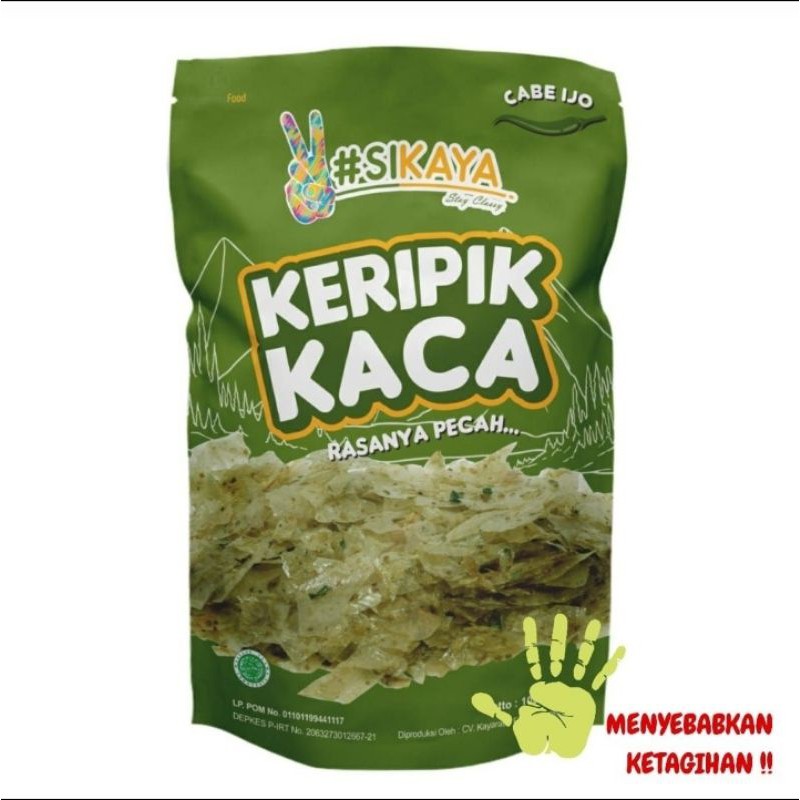 

keripik kaca pedas SIKAYA cabe Ijo renyah 100 gram