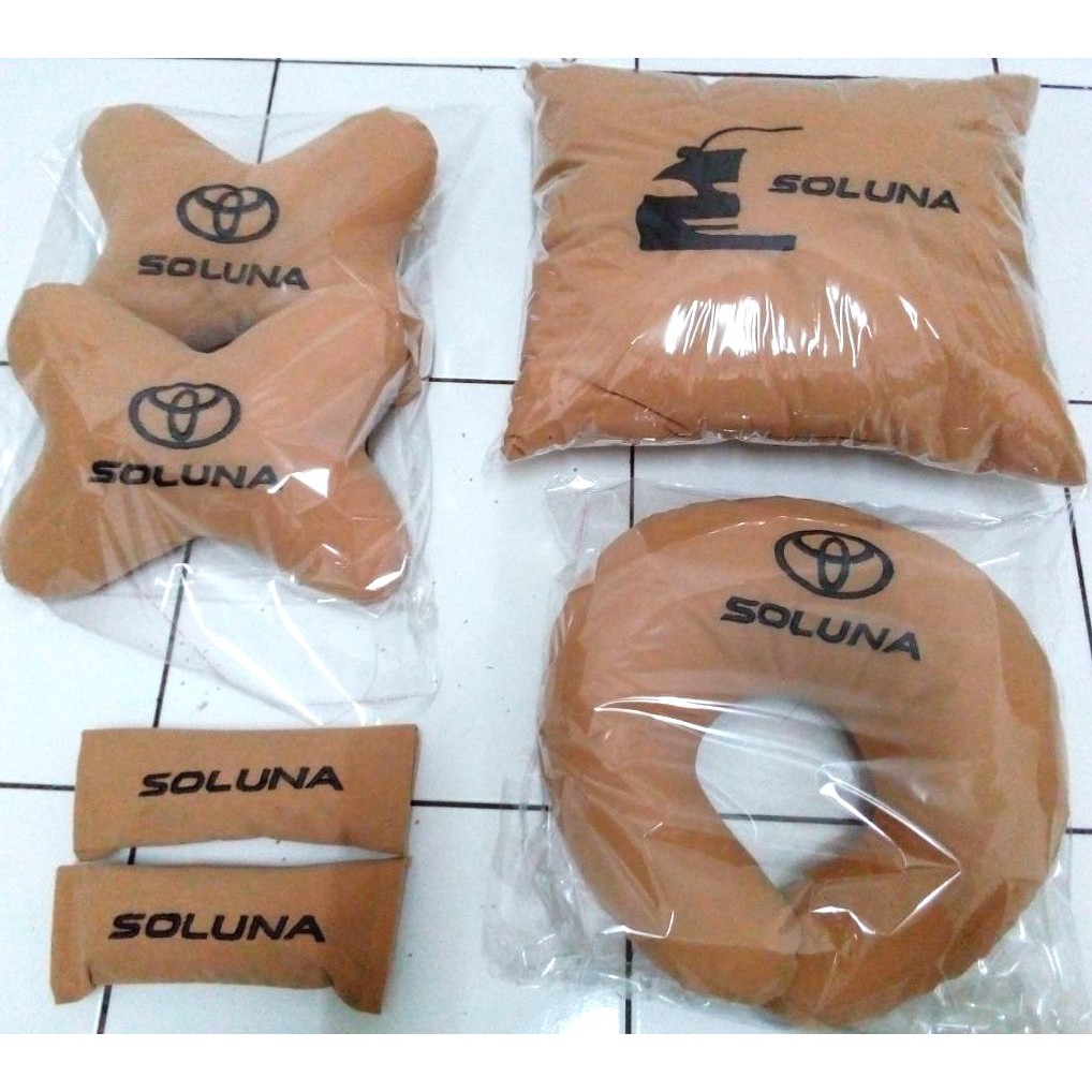 Aksesoris variasi interior headrest sandaran kepala Toyota Soluna bantal mobil custom