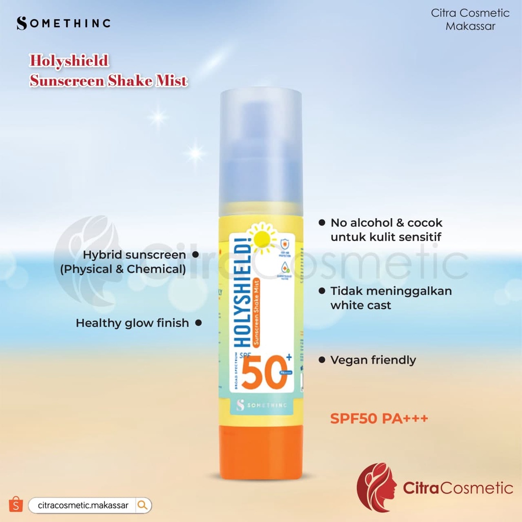 Somethinc Sunscreen Series Glowing Up Stick | Holyshield Sunscreen Comfort | Shake Mist