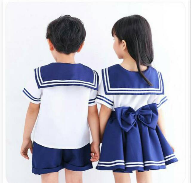 [READY STOCK] Kids uniform (kd001) Seifuku japan korean seragam sekolah anak cosplay